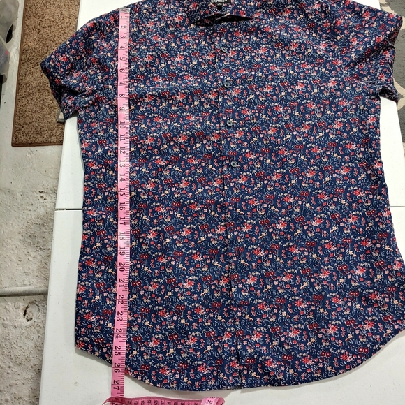 EXPRESS MENS FLORAL BUTTON SHIRT - Picture 10 of 10